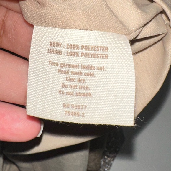 Decree mini bodycon golden metallic slip on skirt - Picture 4 of 4